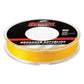 Sufix 832 Advanced Superline braided fishing line spool in yellow, 8 braided fibers with Gore performance fibers