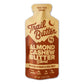Trail Butter Maple Syrup & Sea Salt Almond Cashew Butter Blend 1.15oz Lil' Squeeze packet front on white background showing tan and brown packet design, 5g plant protein badge, 200 calories, Real-Food Energy tagline, and Almond Cashew Butter Blend Maple Syrup and Sea Salt branding
