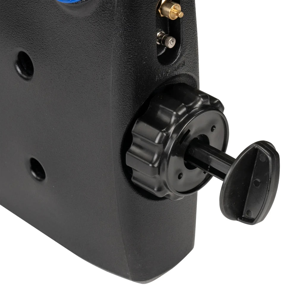 WaterPort 5.0 Gallon Water Tank side nozzle and valve detail