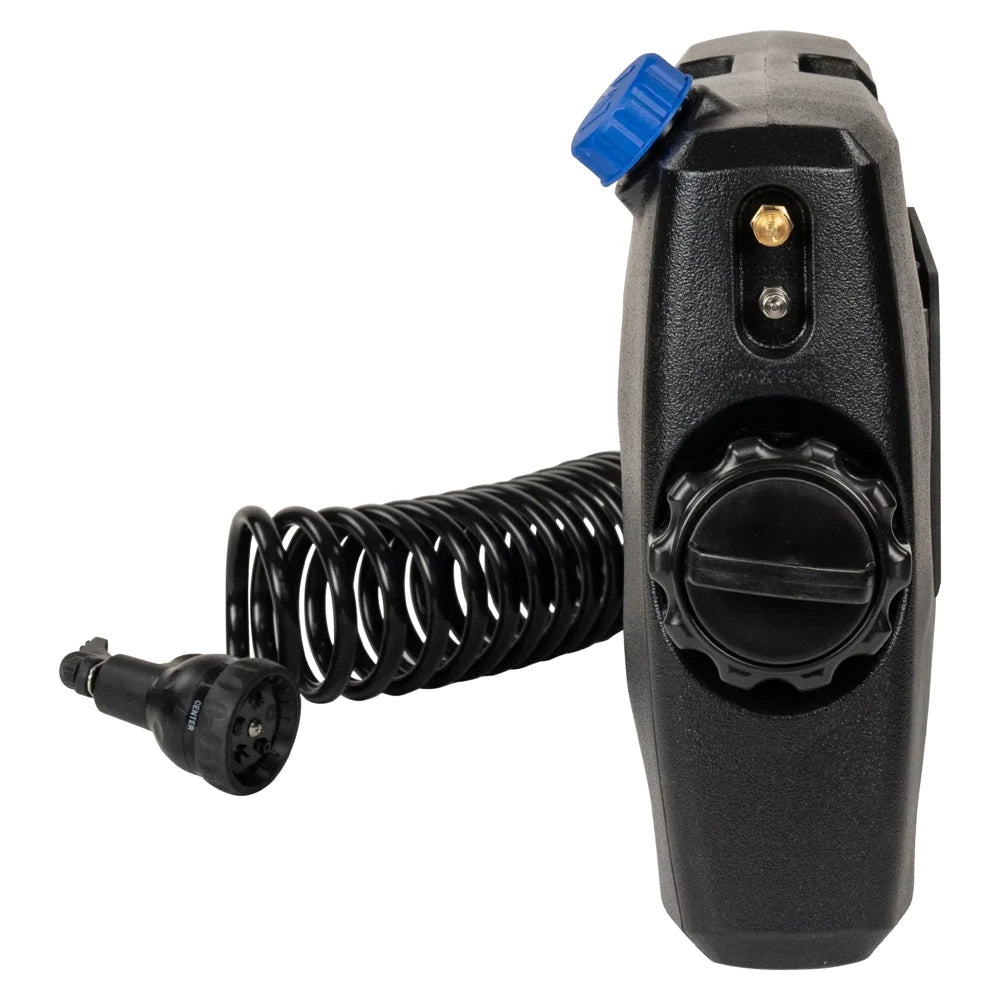 WaterPort 5.0 Gallon Water Tank side nozzle and valve detail