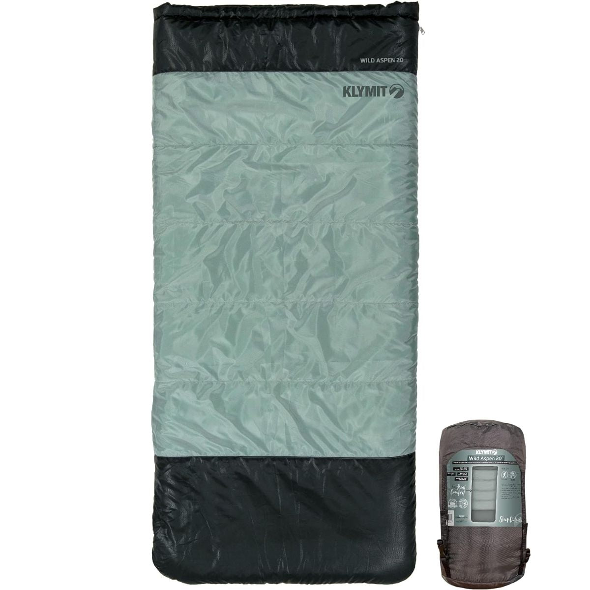 Wild Aspen 20 Rectangle Sleeping Bag - Green