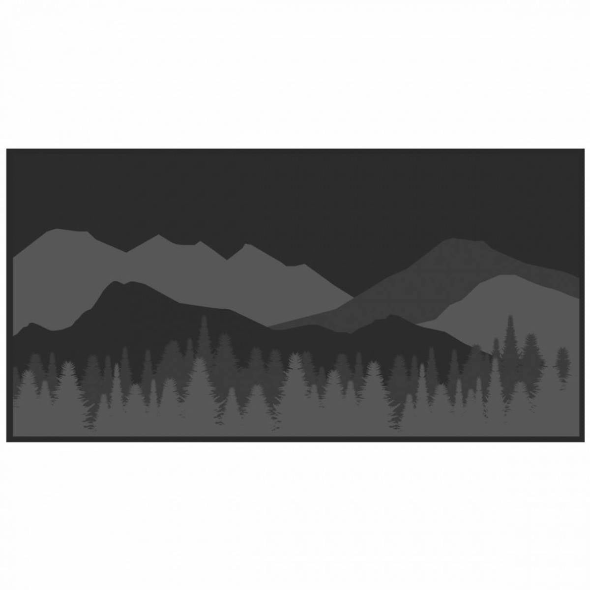Kuma Mountain Wilderness Outdoor Mat-18' x 9' (Black/Grey)