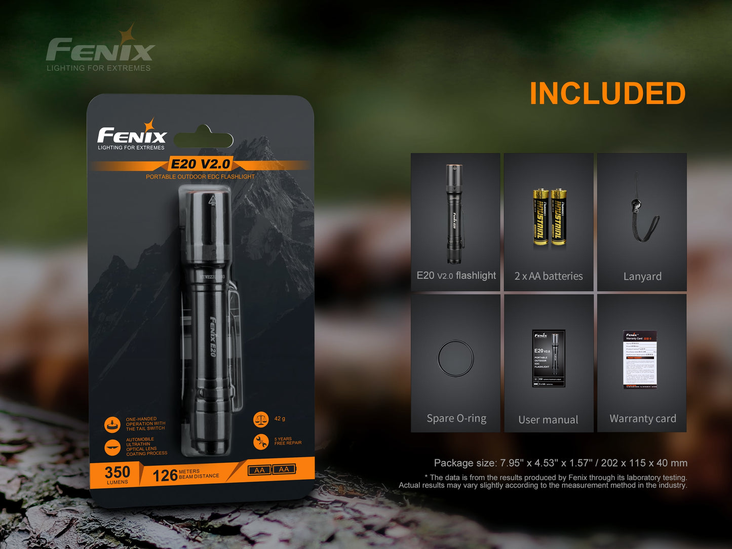 Fenix E20 V2 Flashlight
