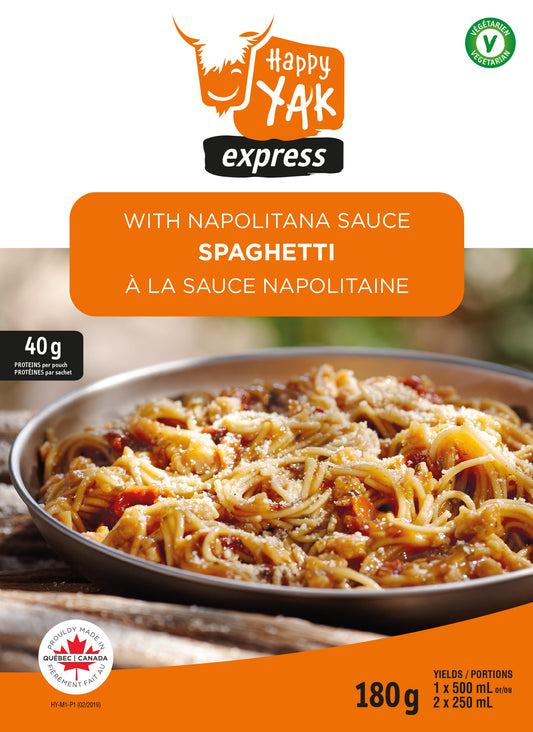 Happy Yak Neapolitan Spaghetti (Vegetarian)