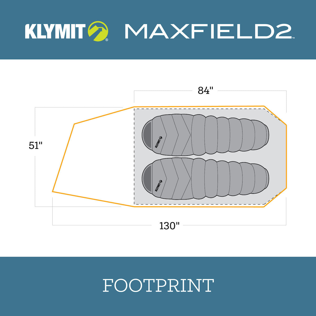 Klymit Maxfield 2 Tent Orange/Grey