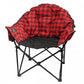 Kuma Lazy Bear Chair-Red/Black Plaid