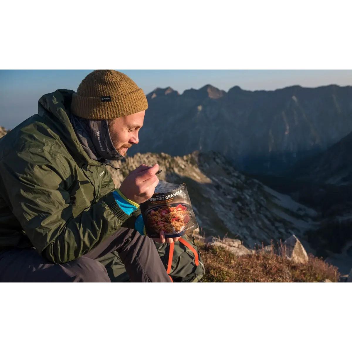 Peak Refuel Strawberries & Granola with Milk