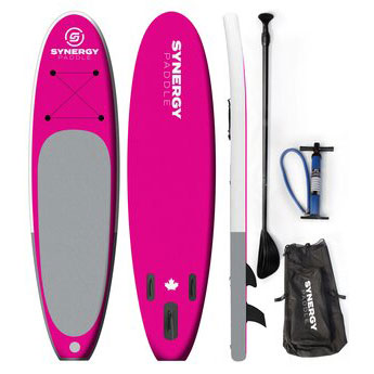 Synergy 10ft Inflatable Pink (SUP) Stand Up Paddle Board