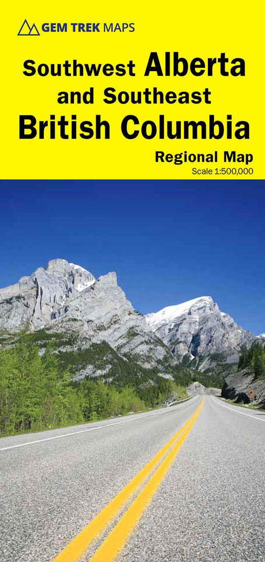 GemTrek Southwest Alberta & Southeast B.C.  Map 7th Edition